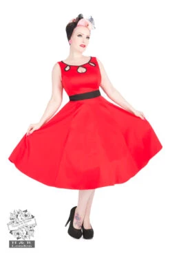 Keyhole Dress In Red
