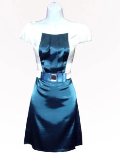 Smooth Dark Green Silk Dress