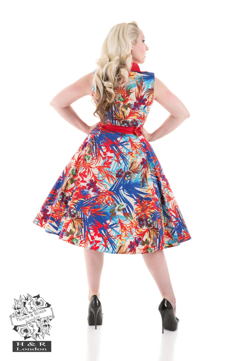 Amazon Floral Swing Dress 2 Amazon Floral Swing Dress - Image 2