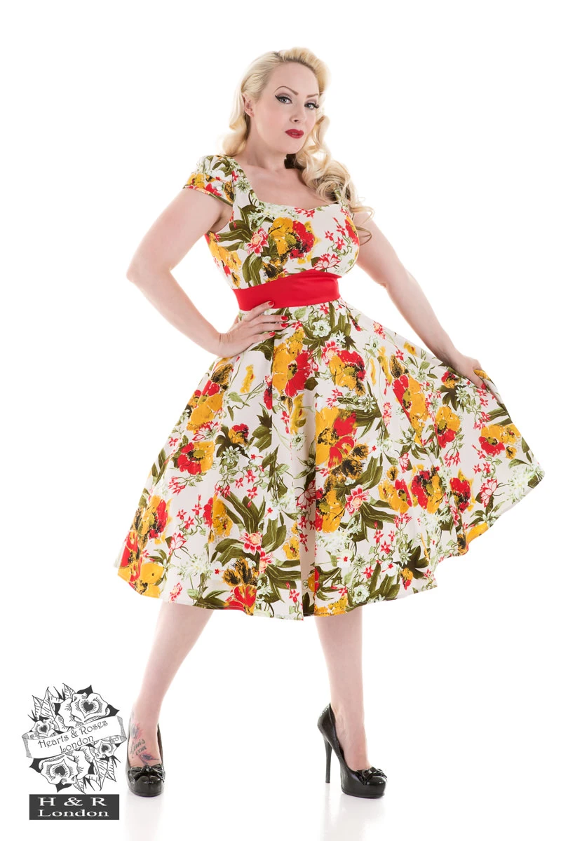 Mix Floral Picnic Dress 1 Mix Floral Picnic Dress