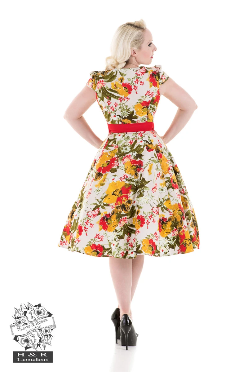Mix Floral Picnic Dress 2 Mix Floral Picnic Dress - Image 2