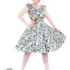 50s Wild Rose Kitsch Floral Dress