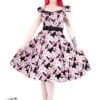 50s Summer Tea Flared Dress