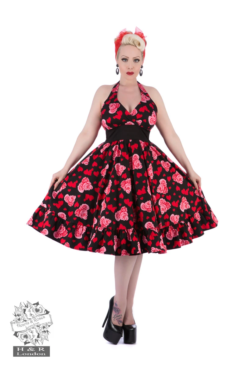 Hearts & Roses Halter Dress 1 Hearts & Roses Halter Dress
