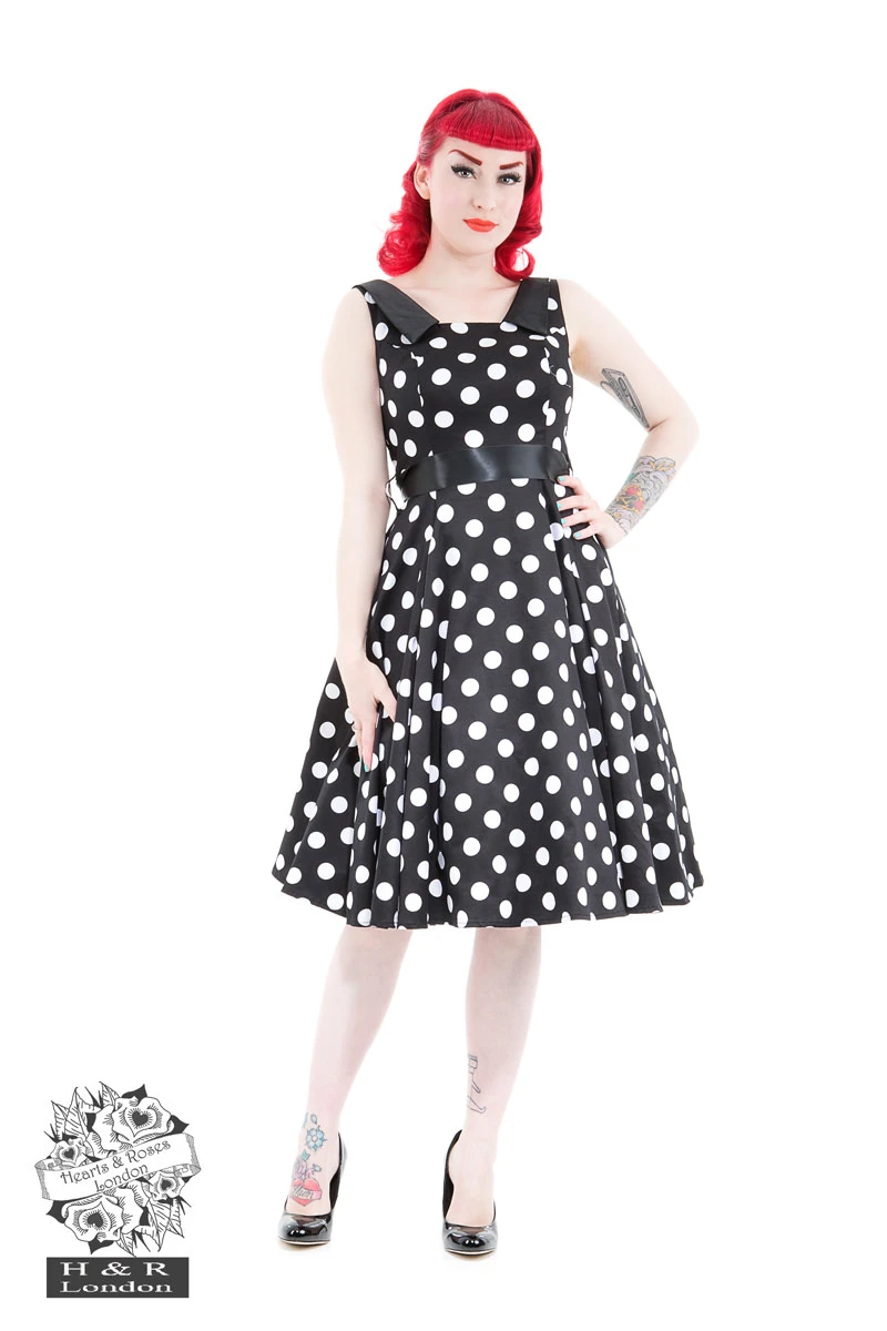 Playful Polka Dot Hepburn Dress 1 Playful Polka Dot Hepburn Dress