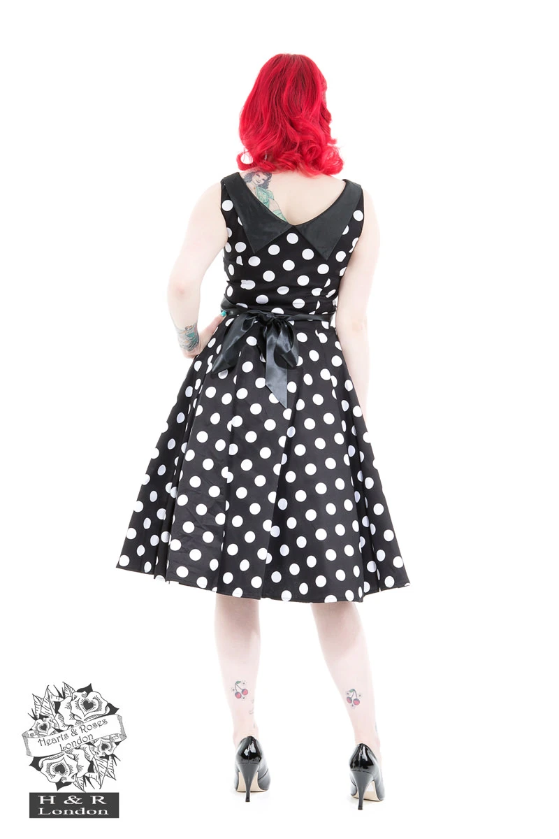 Playful Polka Dot Hepburn Dress 2 Playful Polka Dot Hepburn Dress - Image 2