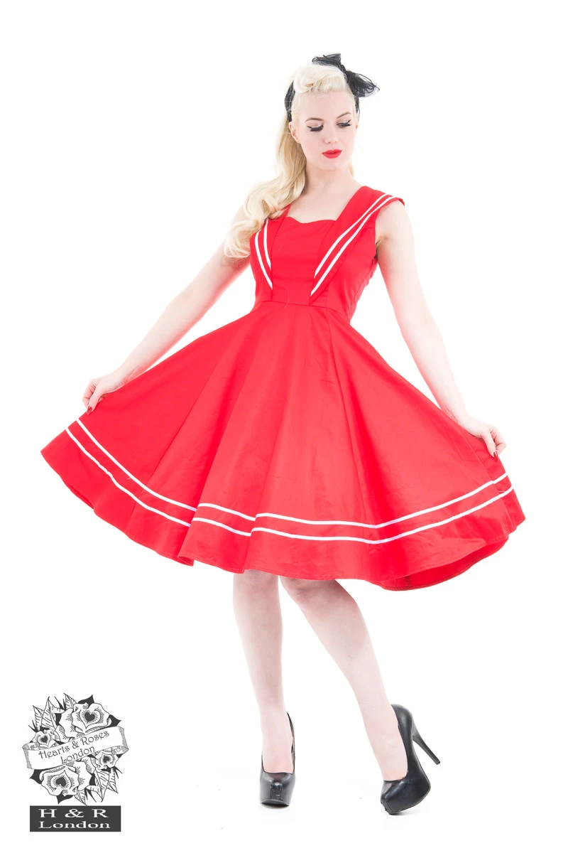 Red Sailor Dress 1 Red Sailor Dress