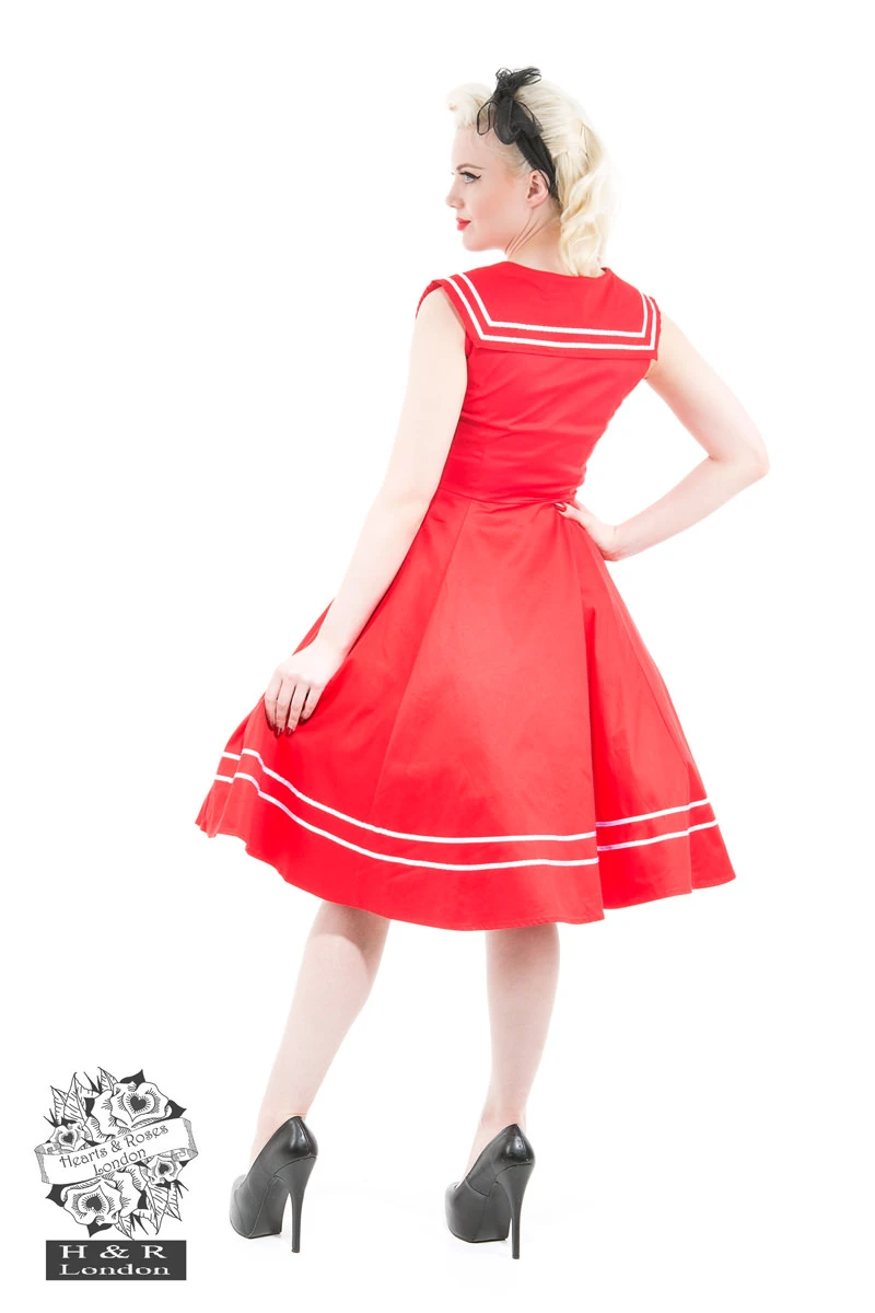 Red Sailor Dress 2 Red Sailor Dress - Image 2