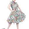 Distorted Floral Tea Dress
