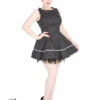 Lucy Black White Small Polka Dot Mini Dress