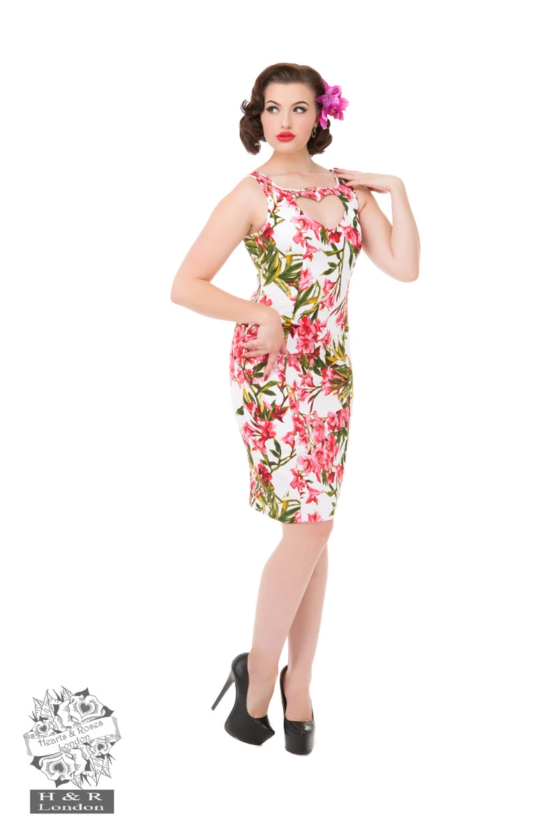 Pink Maureen Floral Wiggle Dress 1 Pink Maureen Floral Wiggle Dress