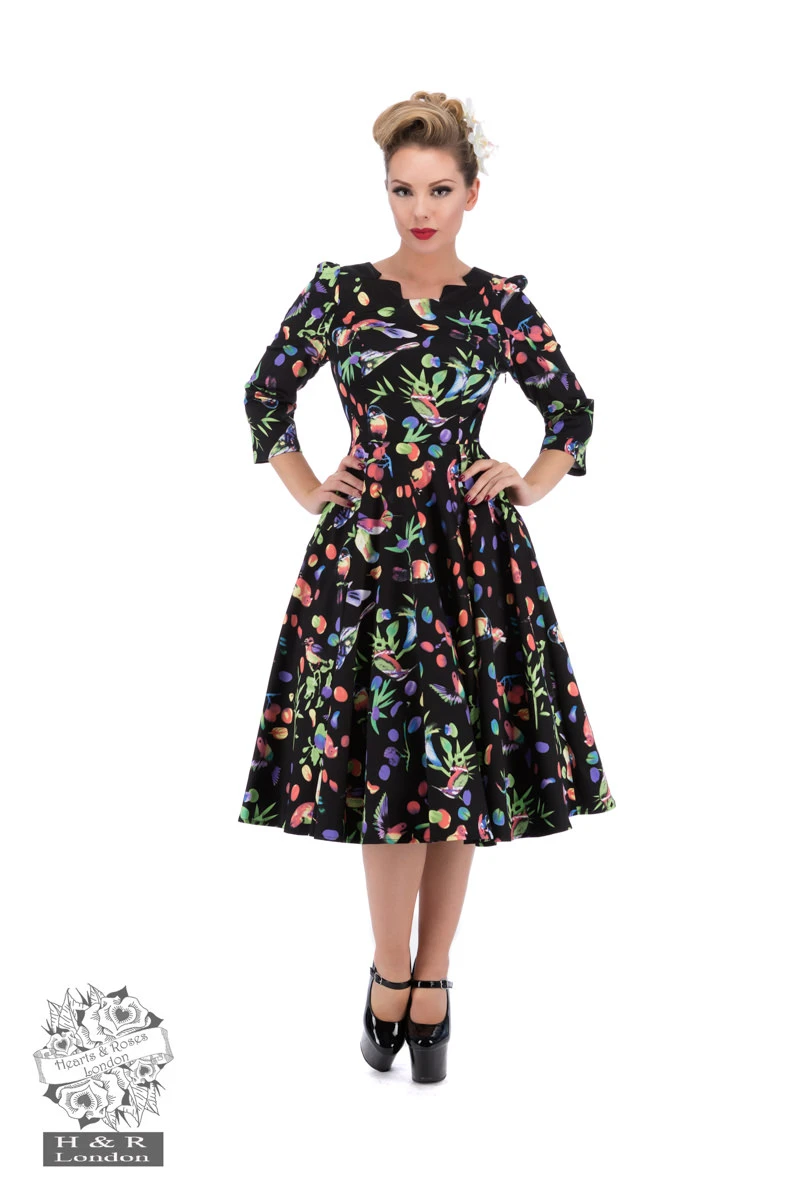Garden Birds Tea Dress 1 Garden Birds Tea Dress