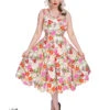 50s Adelise Roses Swing Dress