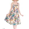 Pansies Floral Swing Dress