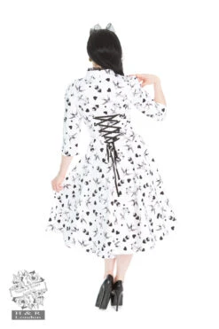 Swallow Bird Tattoo Print Swing Dress -EliteCloset Sales Store 14978661914137 20Tattoo20B