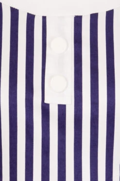 Blue Stripe Hepburn Dress -EliteCloset Sales Store 15260515804171202