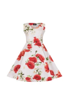 Opium Poppy Floral Kids Dress -EliteCloset Sales Store 15300093014211 F