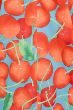 Royal Ann Cherry Dress In Blue -EliteCloset Sales Store 15311339905509208