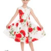 Opium Poppy Floral Kids Dress