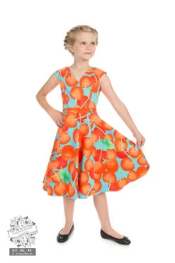 Royal Ann Cherry Dress In Blue