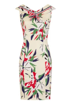 Heaps Of Leaves Wiggle Sailor Dress -EliteCloset Sales Store 15332059274208201