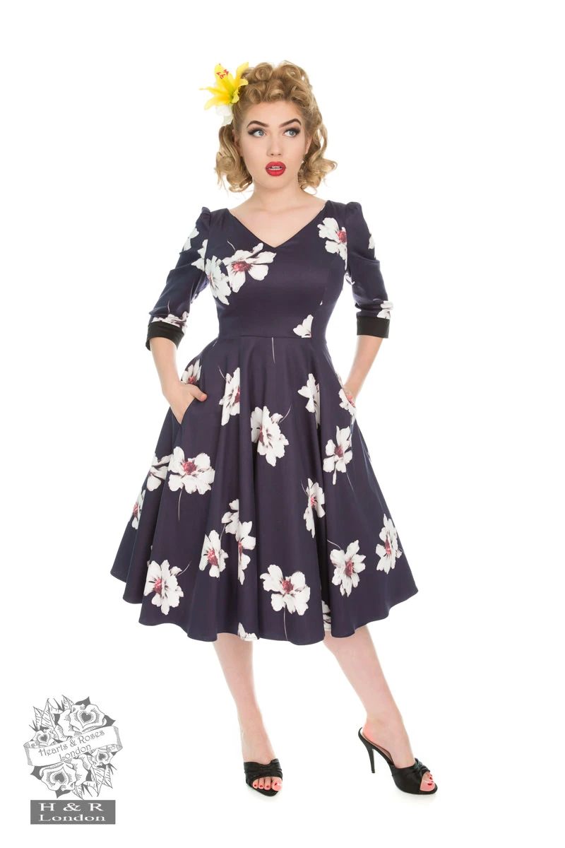 Midnight Purple Swing Dress 1 Midnight Purple Swing Dress