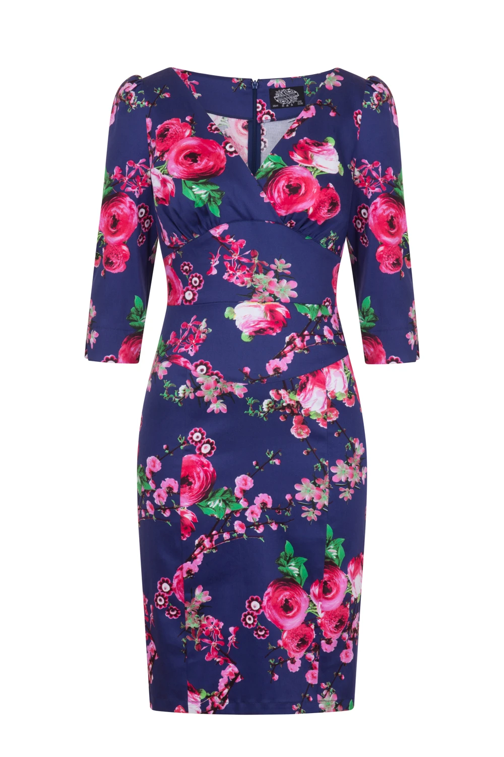 Midnight Garden Floral Wiggle Dress 3 Midnight Garden Floral Wiggle Dress - Image 3