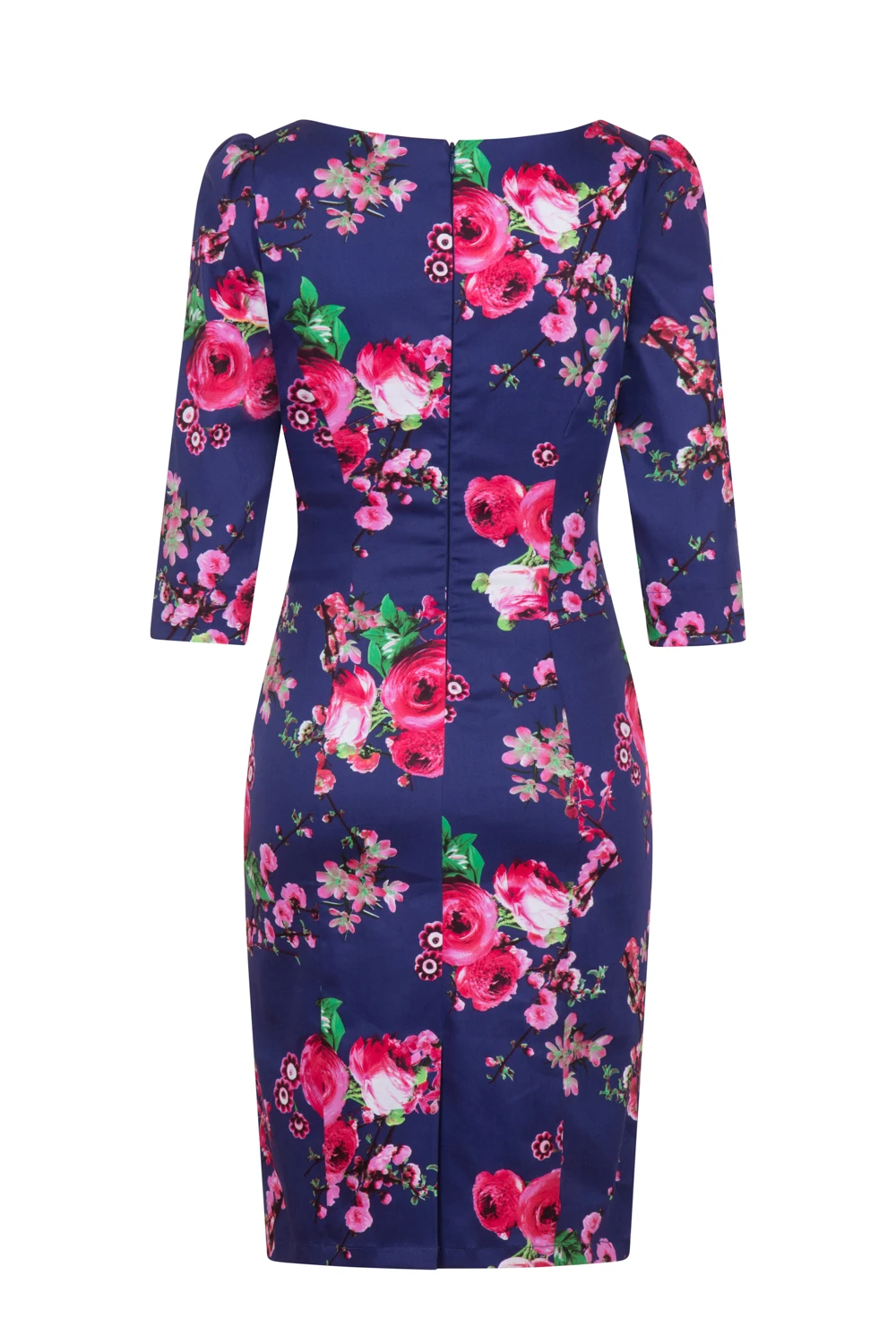 Midnight Garden Floral Wiggle Dress 4 Midnight Garden Floral Wiggle Dress - Image 4