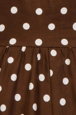Girls Ravishing Chocolate Polka Dot Swing Dress 11 Girls Ravishing Chocolate Polka Dot Swing Dress -EliteCloset Sales Store 15379613373677204