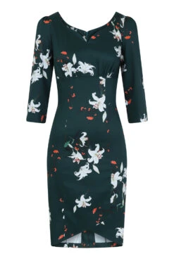 Dorothy Lily Floral Wiggle Dress -EliteCloset Sales Store 15396832754260201