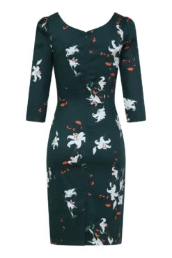 Dorothy Lily Floral Wiggle Dress -EliteCloset Sales Store 15396832754260203