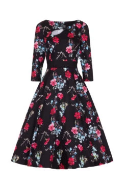 Yasmin Floral Tea Dress -EliteCloset Sales Store 15399410175598201