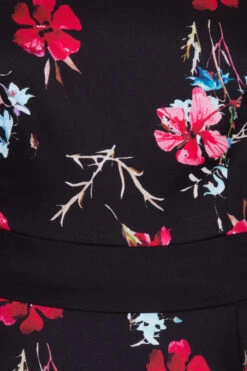 Yasmin Floral Tea Dress -EliteCloset Sales Store 15399410175598202