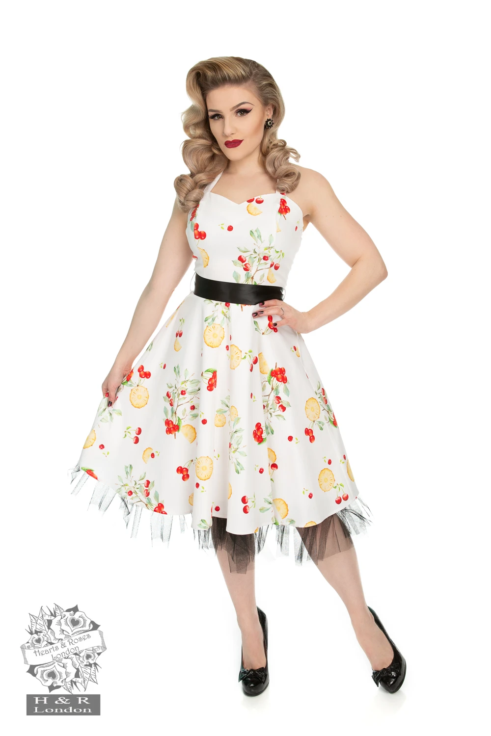 Pineapple And Cherries Swing Dress 1 Pineapple And Cherries Swing Dress