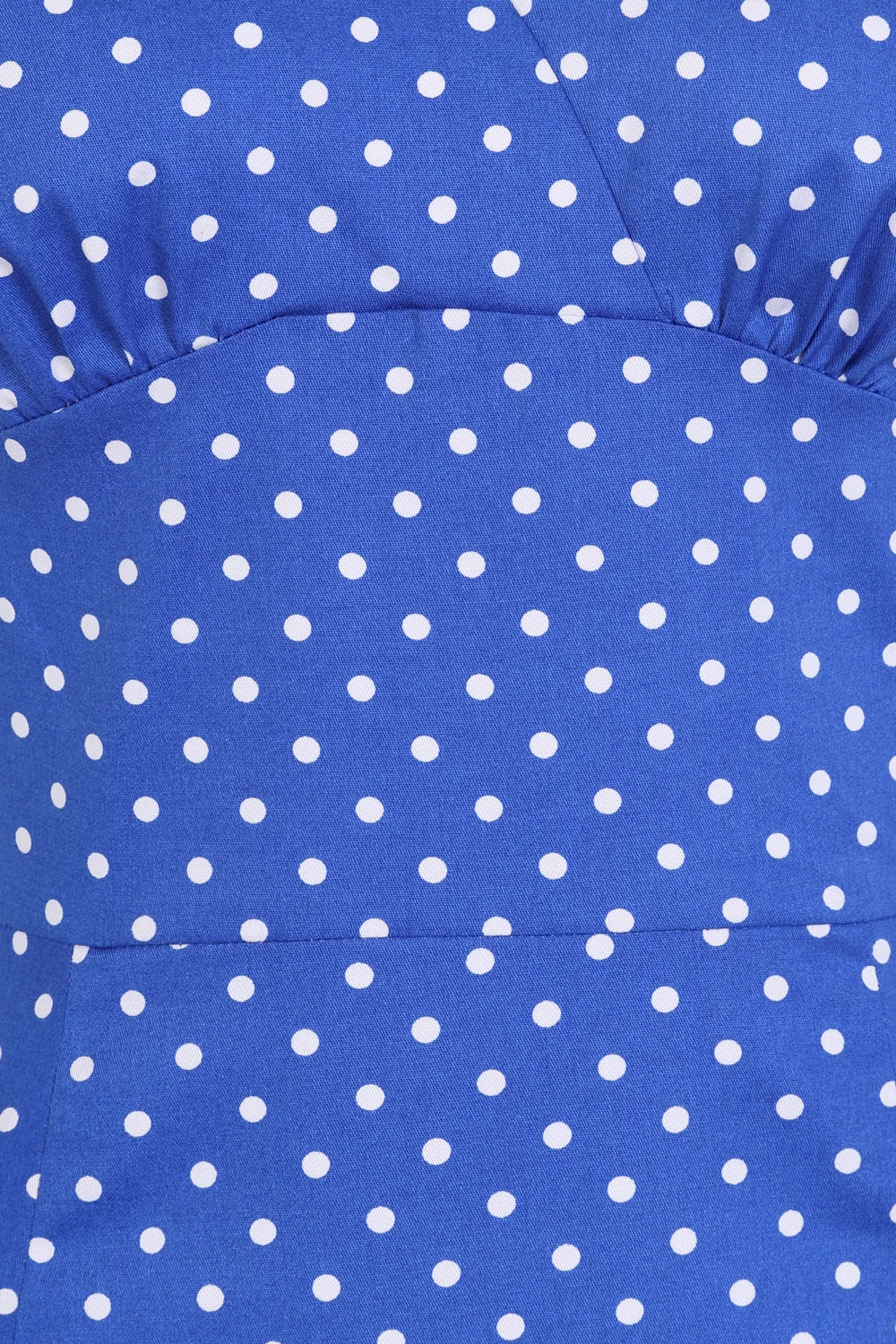 Amelia Polka Wiggle Dress In Blue 5 Amelia Polka Wiggle Dress In Blue - Image 5
