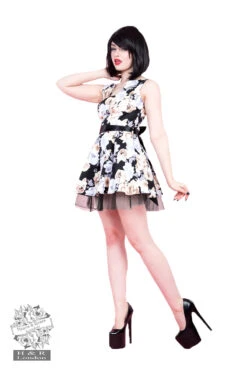 Vert Shadow Floral Mini Dress