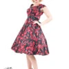 Taffeta Red Rose Day Dress