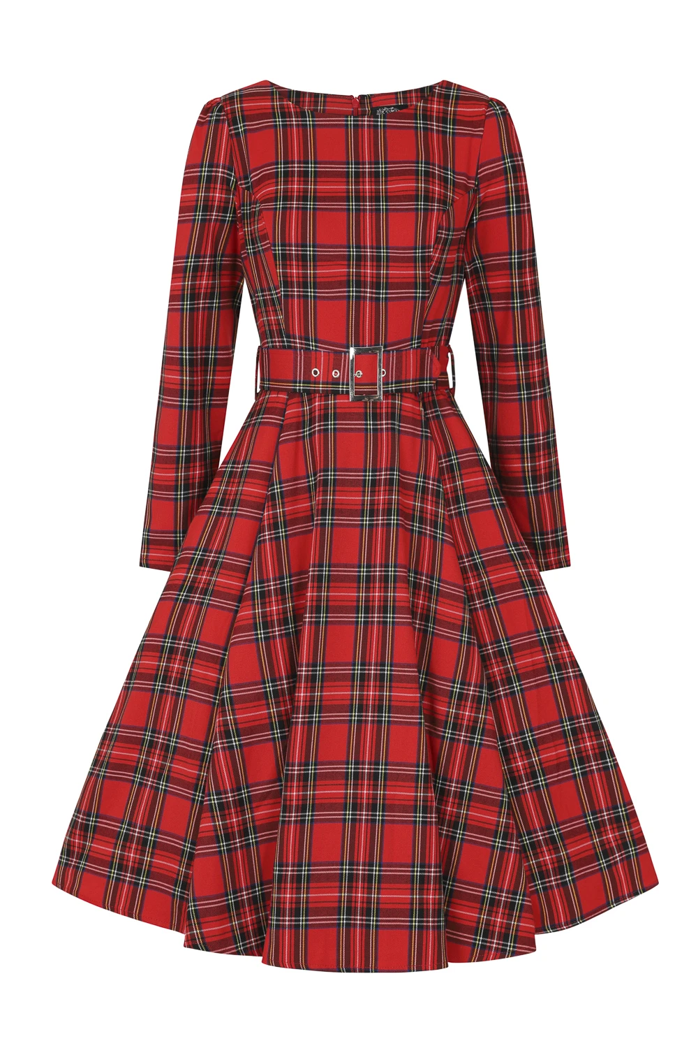 Highland Swing Dress In Red 3 Highland Swing Dress In Red - Image 3