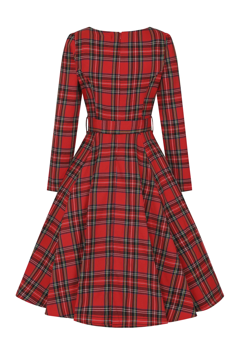 Highland Swing Dress In Red 4 Highland Swing Dress In Red - Image 4