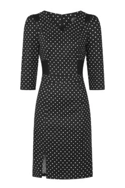 Cecelia Polka Dot Wiggle Dress -EliteCloset Sales Store 1564487388123201