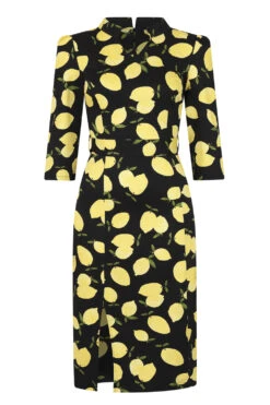 Zesty Lemon Wiggle Dress -EliteCloset Sales Store 1565874437113201