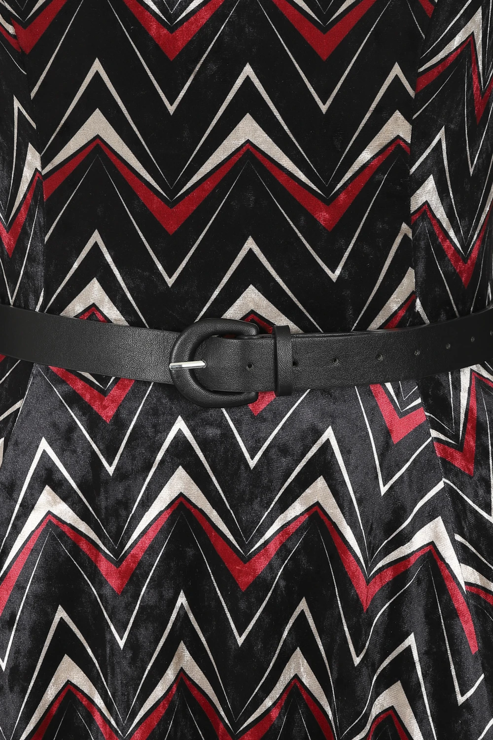 Chevron Velvet Swing Dress 5 Chevron Velvet Swing Dress - Image 5