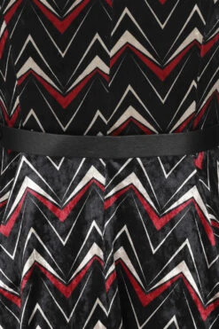 Chevron Velvet Swing Dress 11 Chevron Velvet Swing Dress -EliteCloset Sales Store 1565878975128204