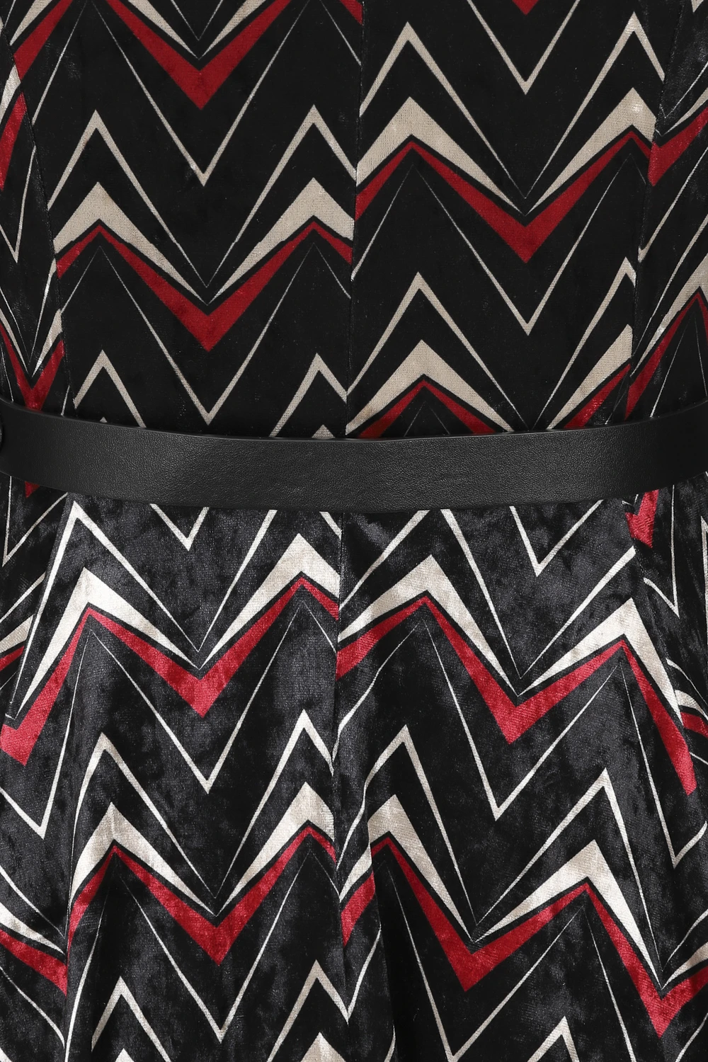 Chevron Velvet Swing Dress 6 Chevron Velvet Swing Dress - Image 6
