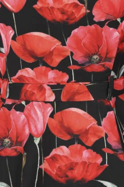 Sweet Poppy Swing Dress In Black -EliteCloset Sales Store 1565882505137204