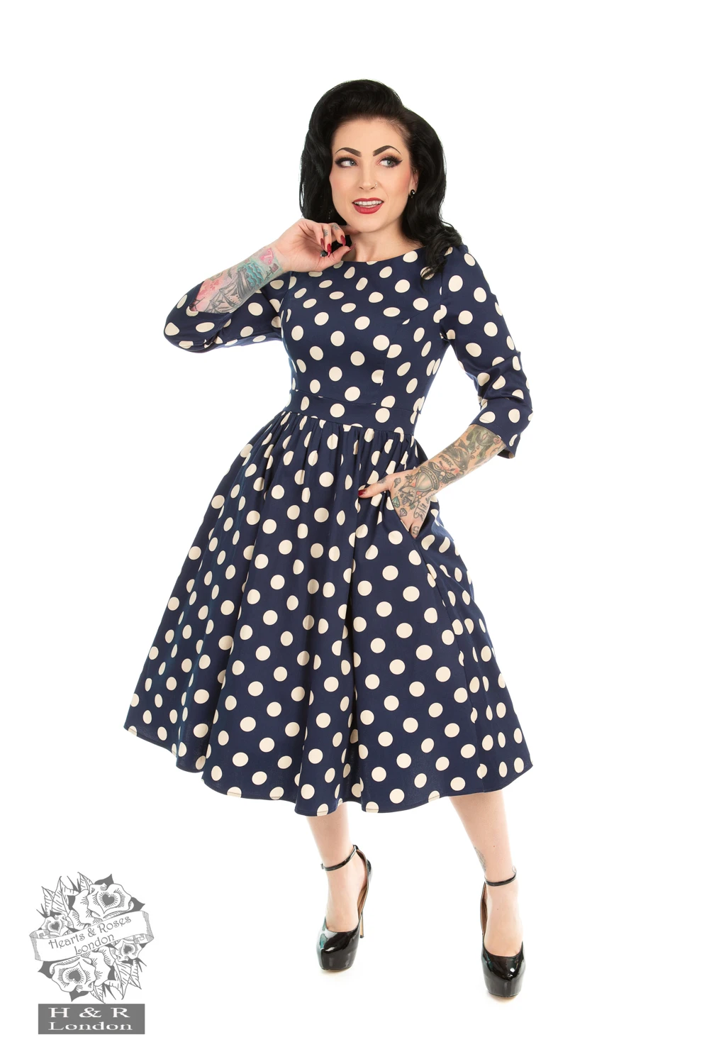 Milana Polka Dot Swing Dress 1 Milana Polka Dot Swing Dress