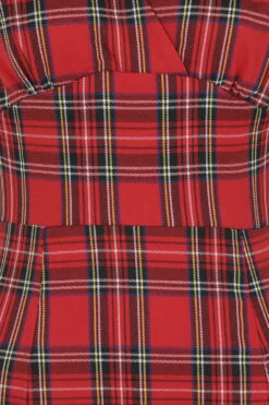 Highland Wiggle Dress In Red -EliteCloset Sales Store 1572430534142202