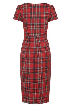 Highland Wiggle Dress In Red -EliteCloset Sales Store 1572430534142203