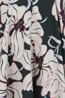 Girls Emerald Floral Swing Dress -EliteCloset Sales Store 1572430577138204