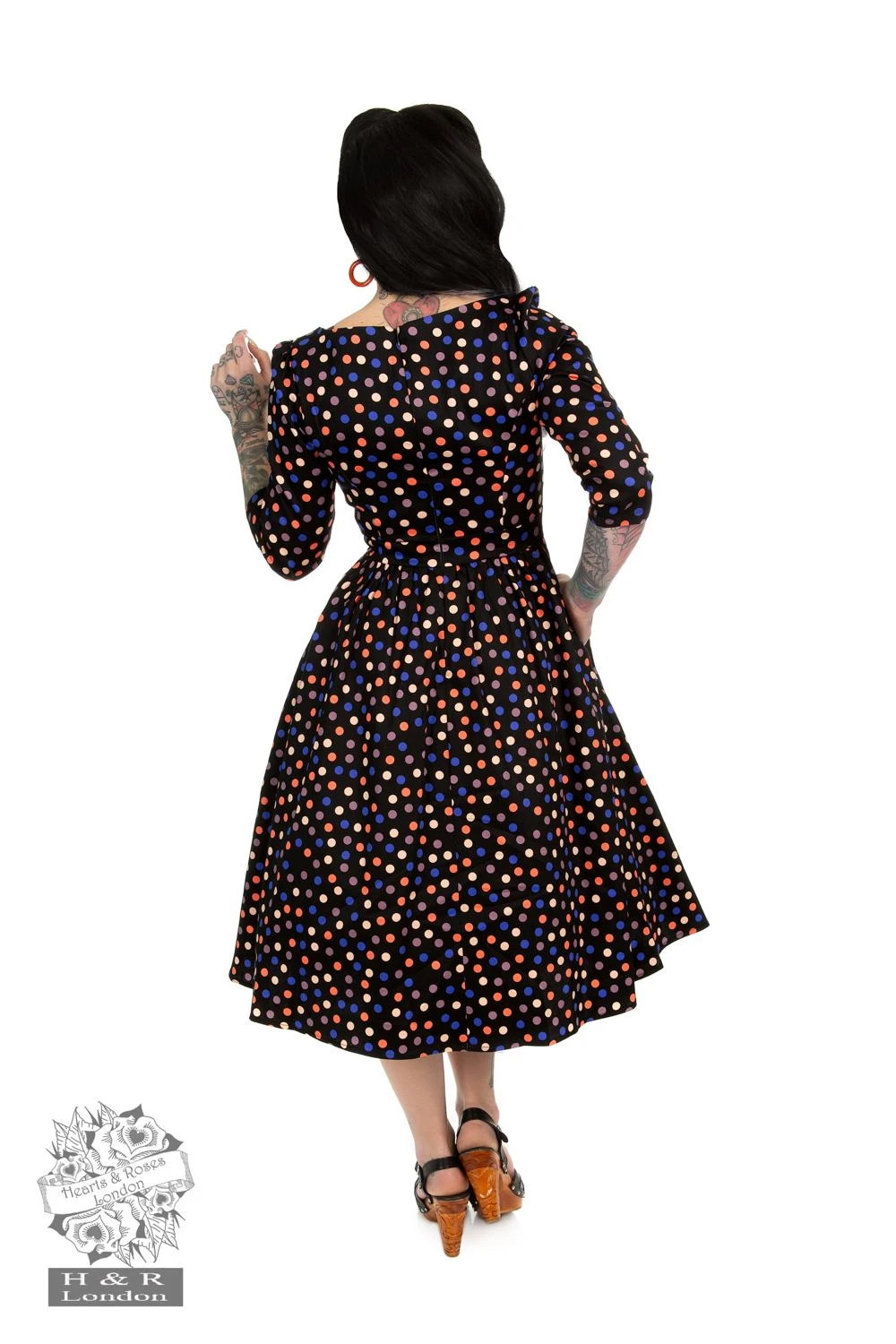 Ophelia Polka Dot Swing Dress 2 Ophelia Polka Dot Swing Dress - Image 2